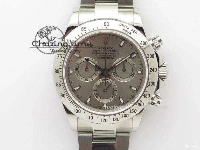 MiroTime 0328 ComfortFit DayDate 40 SS GSF Gain Weight Gray Stick Dial on President Bracelet A 1927